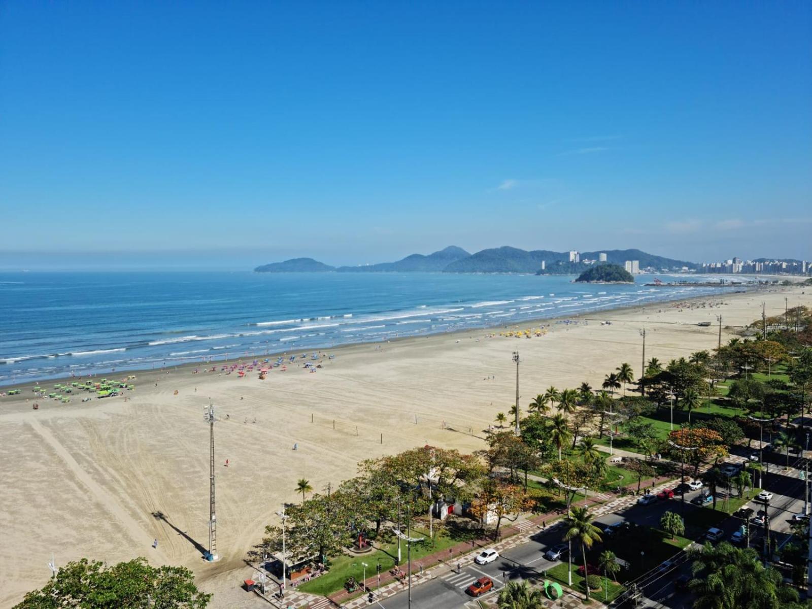 Vista Mar Na Praia Do Gonzaga Santos  Buitenkant foto