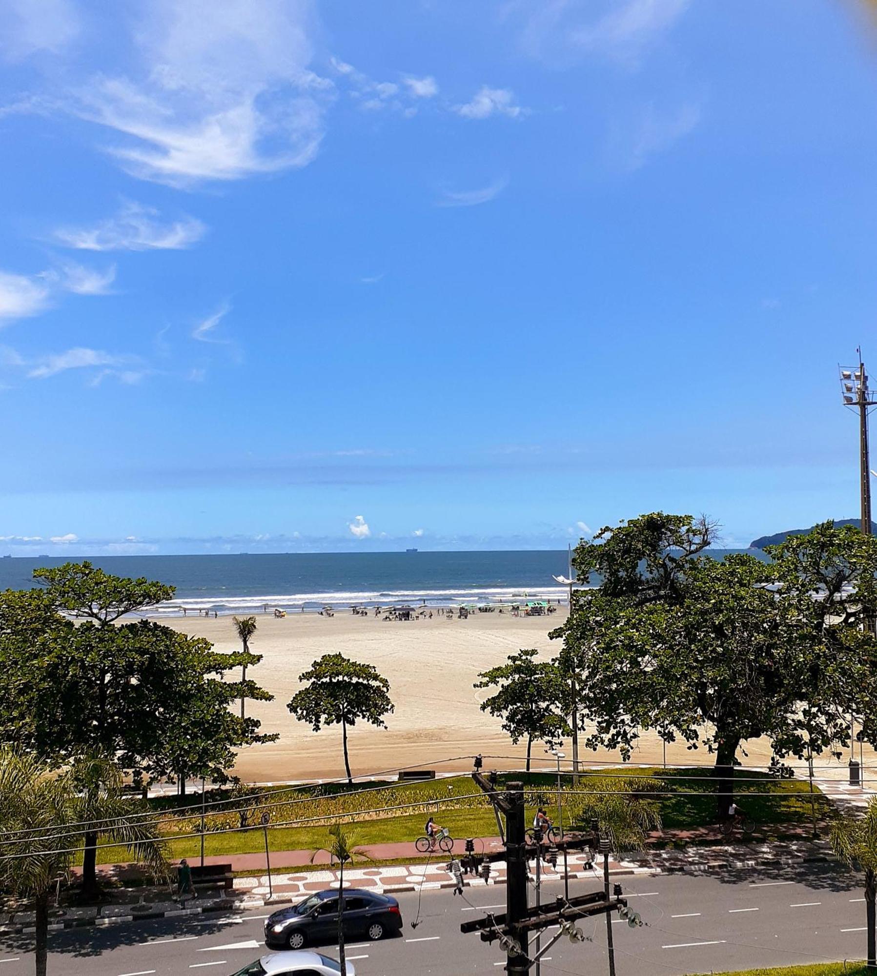 Vista Mar Na Praia Do Gonzaga Santos  Buitenkant foto
